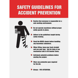 Accuform Poster,22 in x 17 in,Plastic SP124490L