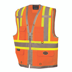 Pioneer Surveyor Mesh Back Vest,Orange,4XL V1010250U-4XL