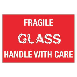 Tape Logic Label,Fragile Glass HWC,2x3" DL1066