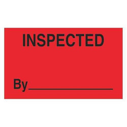 Tape Logic Label,Inspected By,3x5" DL3281