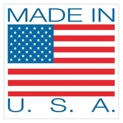 Tape Logic Label,Made U.S.A.,4x4" USA504