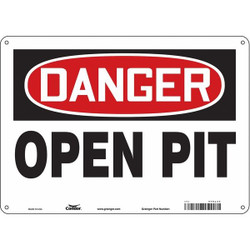 Condor Safety Sign,10 in x 14 in,Aluminum  476L33