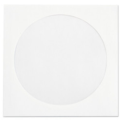 Quality Park CD/DVD Paper Sleeve,White,PK250 62905