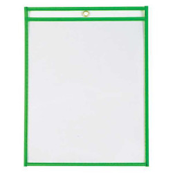Partners Brand Job Ticket Holders,9x12",Neon Green,PK15 JTH115GN