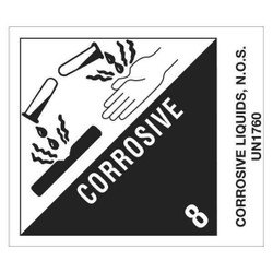 Tape Logic Label,Corrosive Liquids N.O.S.,4x4 3/4" DL524P2