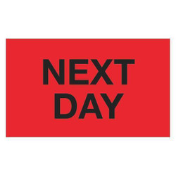 Tape Logic Label,Next Day,3x5" DL1119