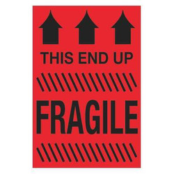 Tape Logic Label,This End Up Fragile,2x3" DL1325