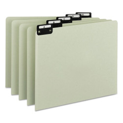 Smead Guide,Metal Tab,A-Z Set,Gray/Green,PK25 50576