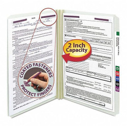 Smead Pressboard Folder,Coated Fastener,PK25 19910