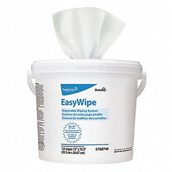 Diversey Dry Wipe Roll,10-1/2" x 12",White,PK6 5831874
