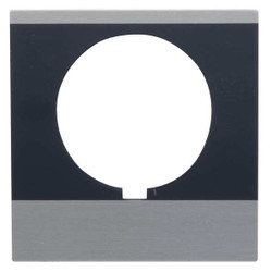 Ge LegendPlate,Reverse,Blk/Silvr,Rectangle CR104PXN1BP032