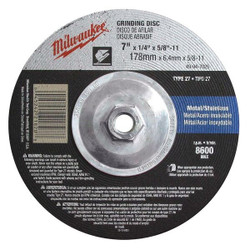 Milwaukee Tool Grinding Disc,7"X1/4"X5/8"-11 49-94-7025