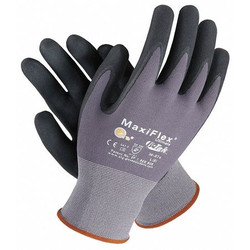 Pip Coated Gloves,Nitrile,S,Black/Gray,PR 34-874V/S