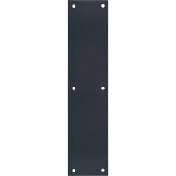 Tell 3.5 In. x 15 In. Matte Black Push Plate DT101944