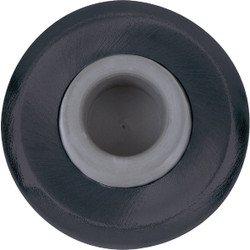 Tell Commercial Matte Black Concave Wall Door Stop DT101947