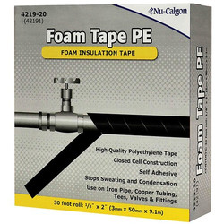 Nu-Calgon Foam Tape,30 ft x 2 in 4219-20