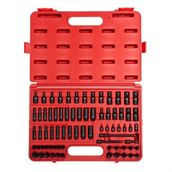 Sunex Master SAE/Metrc Impct Socket Set,74pcs. 1874