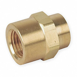 Parker Hex Coupling,Brass,1/4 in Pipe Size,FNPT 4-4 FHC-B