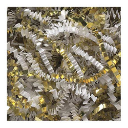 Partners Brand Crinkle Paper,10 lb.,White/Gold CPB10EE