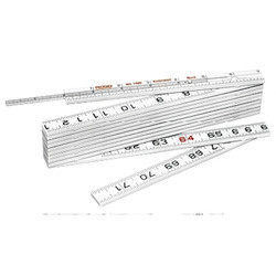 Fiberglass Folding Rule, Model 1620, 6 ft L, with 6 in Extension, Metric/SAE