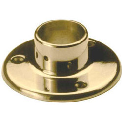 Lavi Industries Flange Floor for 1.5"" Tubing Polished Brass