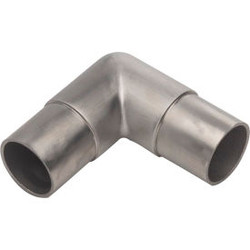 Lavi Industries Flush Elbow Fitting for 1.5"" Tubing Satin Stainless Steel