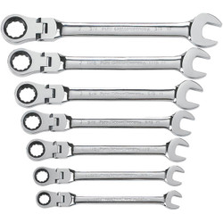 GearWrench® Flex Head Ratcheting Combination Wrench Sets