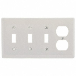 Hubbell Toggle/Duplex Receptacle Wall Plate P38LA