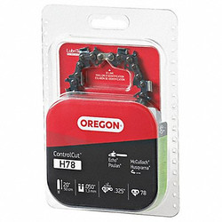 Oregon Saw Chain,20 In.,.050 In.,0.325 In.Pitch H78