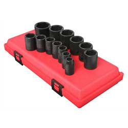 Sunex Stnd SAE Impact Socket Set,13 pcs. 2650