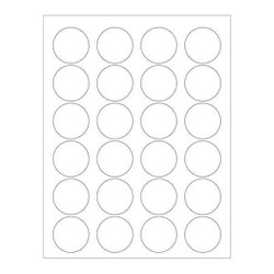 Tape Logic Laser Label,Circle 1.625",PK2400 LL144