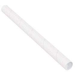 Partners Brand Mailing Tubes,W/Caps,1-1/2x24",PK50 P1524W