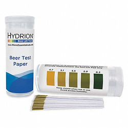 Hydrion Test s,2 3/4 in L,4.7 to 6.3 pH,PK100 BR-64