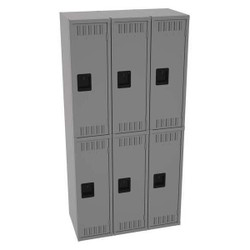 Tennsco Lckr,2x3Lckr,Md Gray,72"x36"x18",Assm  DTS-121836-CMG