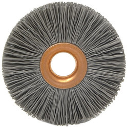 Brush Research Manufacturing Wheel Brush,2-1/2in.dia,0.018in.Wire CY212500AO