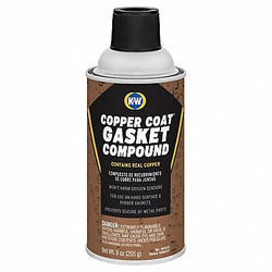 K&w Gasket Compound,9 oz.,Copper,Aerosol 401612