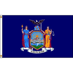 Annin Flagmakers New York Flag, 5x8 Ft,Nylon 143880