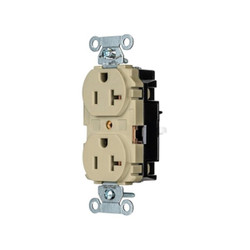 Hubbell Receptacle,1 hp,125V AC,NEMA 5-20R 5352STI