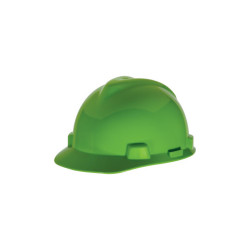 V-Gard® 500 Protective Cap, 4 Point Fas-Trac, Slotted, Hi-Viz Lime Green