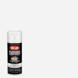 Krylon Fusion All-In-One 12 Oz. Satin Spray Paint, Bright White K02734007