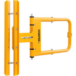 Global Industrial Adjustable Safety Swing Gate 16""-26""W Opening Yellow