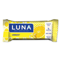 LUNA® Bar Whole Nutrition Bar, Lemon Zest, 1.69 Oz Bar, 15 Bars/box CCC210004