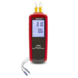 Triplett Dual Input Thermocouple J/K Thermometer  TMP60