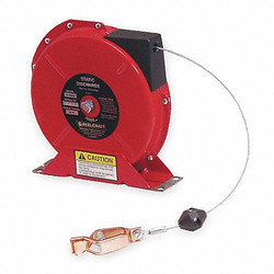 Reelcraft Cable Reel,50 ft,Spring Return,Red  G 3050