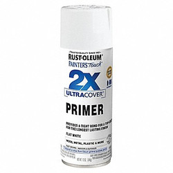 Rust-Oleum Spray Primer,Flat,White,12 oz,Exterior 334019