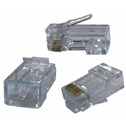 Triplett Pass Thru Modular Plug,RJ45 Type,PK100 CAT5-HSPJAR