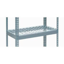Global Industrial Additional Shelf Double Rivet Channel Wire Deck 96""W x 36""D