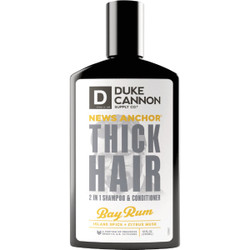 Duke Cannon 10 Oz. Bay Rum News Anchor 2-In-1 Shampoo & Conditioner 1000109