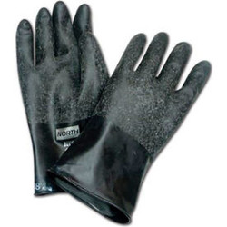 Honeywell Chemical Resistant Gloves Rough Grip Butyl 13 Mil Thick Size 9 Black