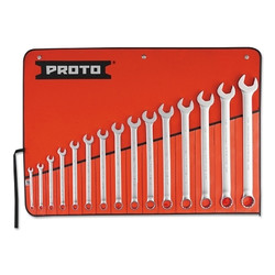 Torqueplus 12-Point Combination Wrench Sets, 15 Piece, 12 Points, Inch, Satin